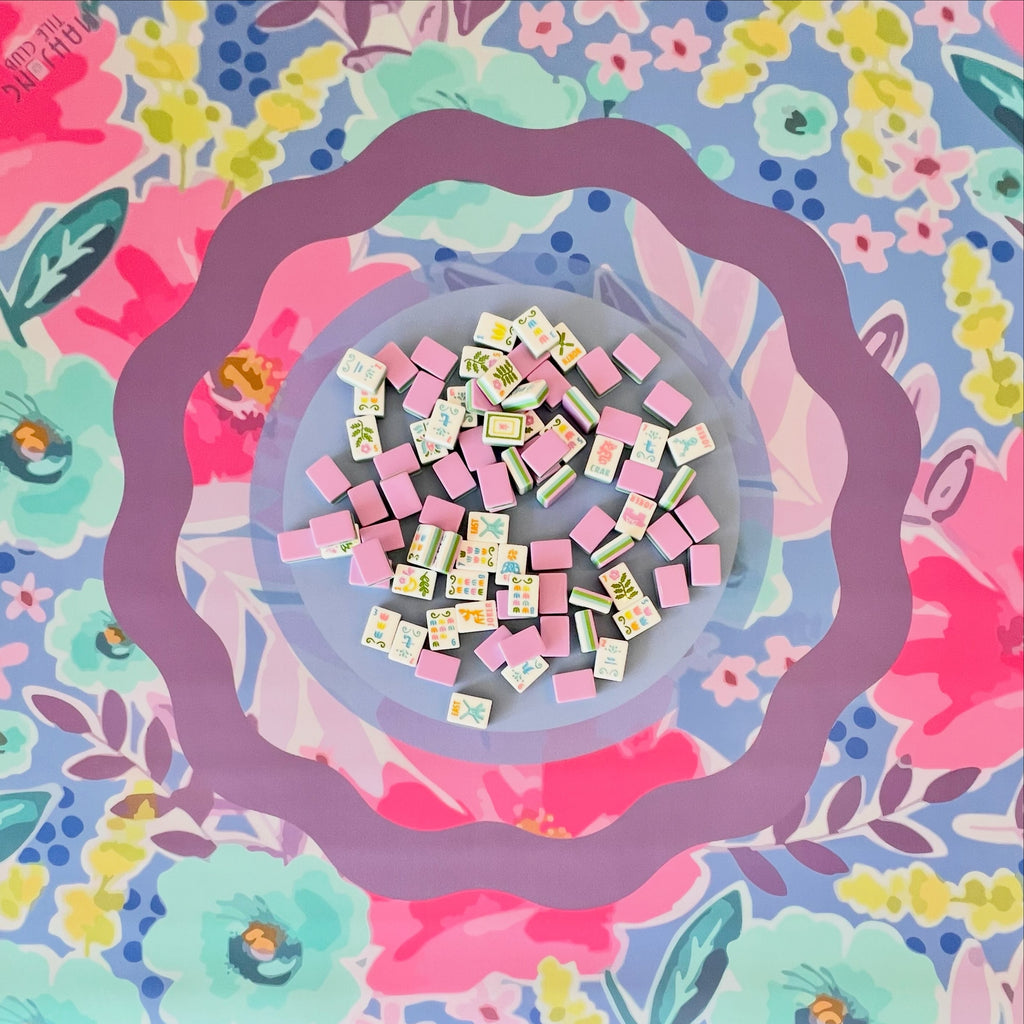 Happy Abstract Mahjong Mat