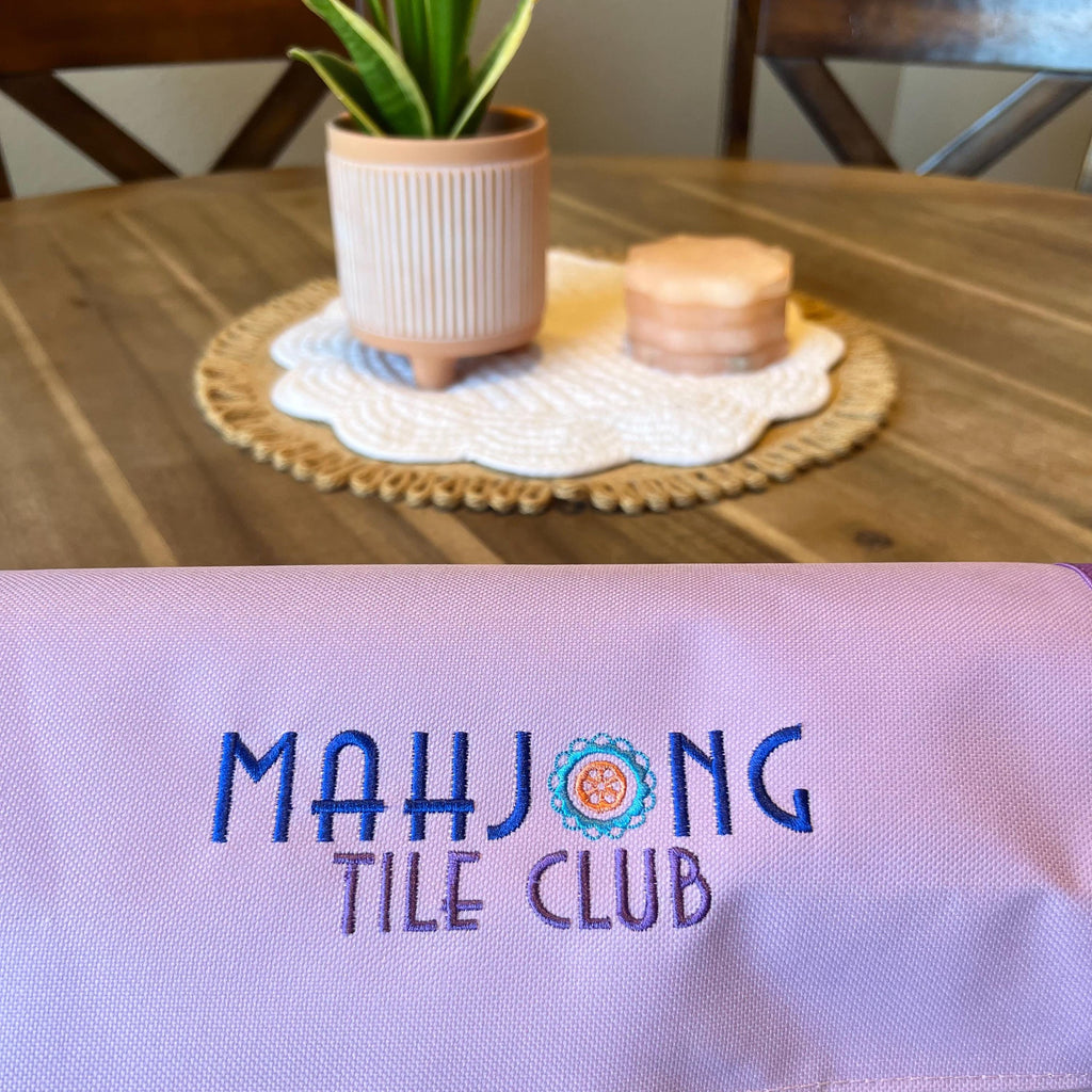 Mahjong Rack Roll Bag - Storage for up to 20 inch racks - Purple