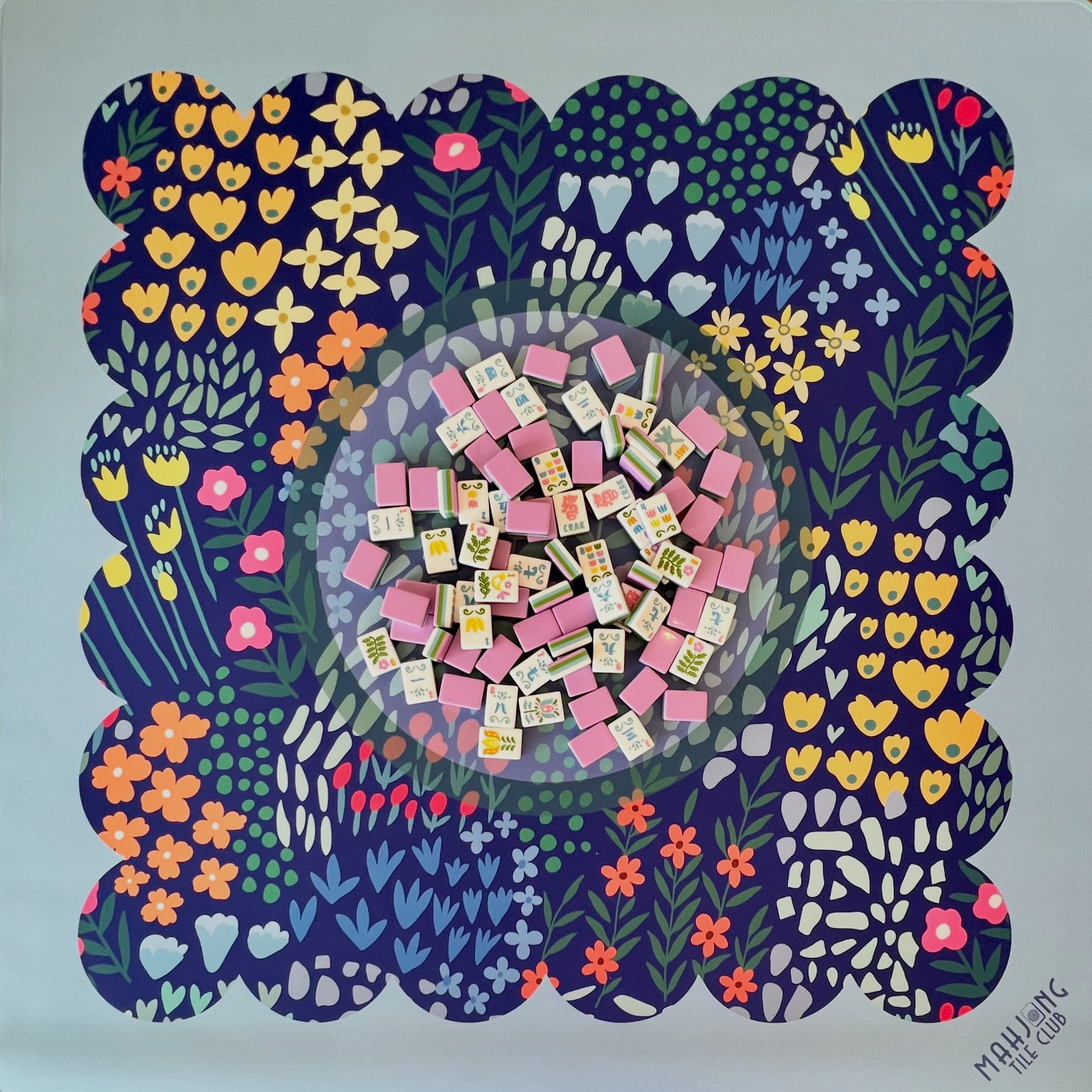 Wild Flower Mahjong Mat