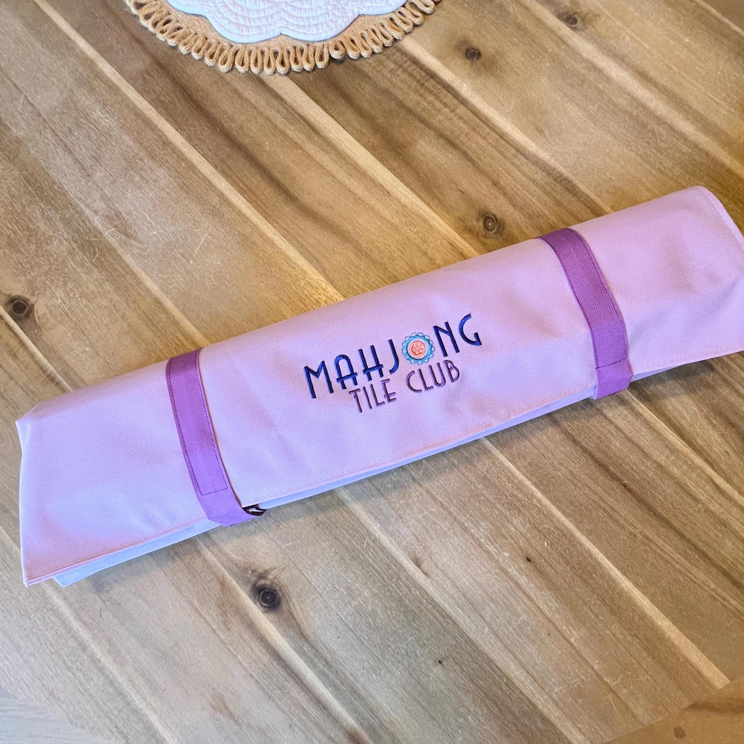 Mahjong Rack Roll Bag - Storage for up to 20 inch racks - Purple