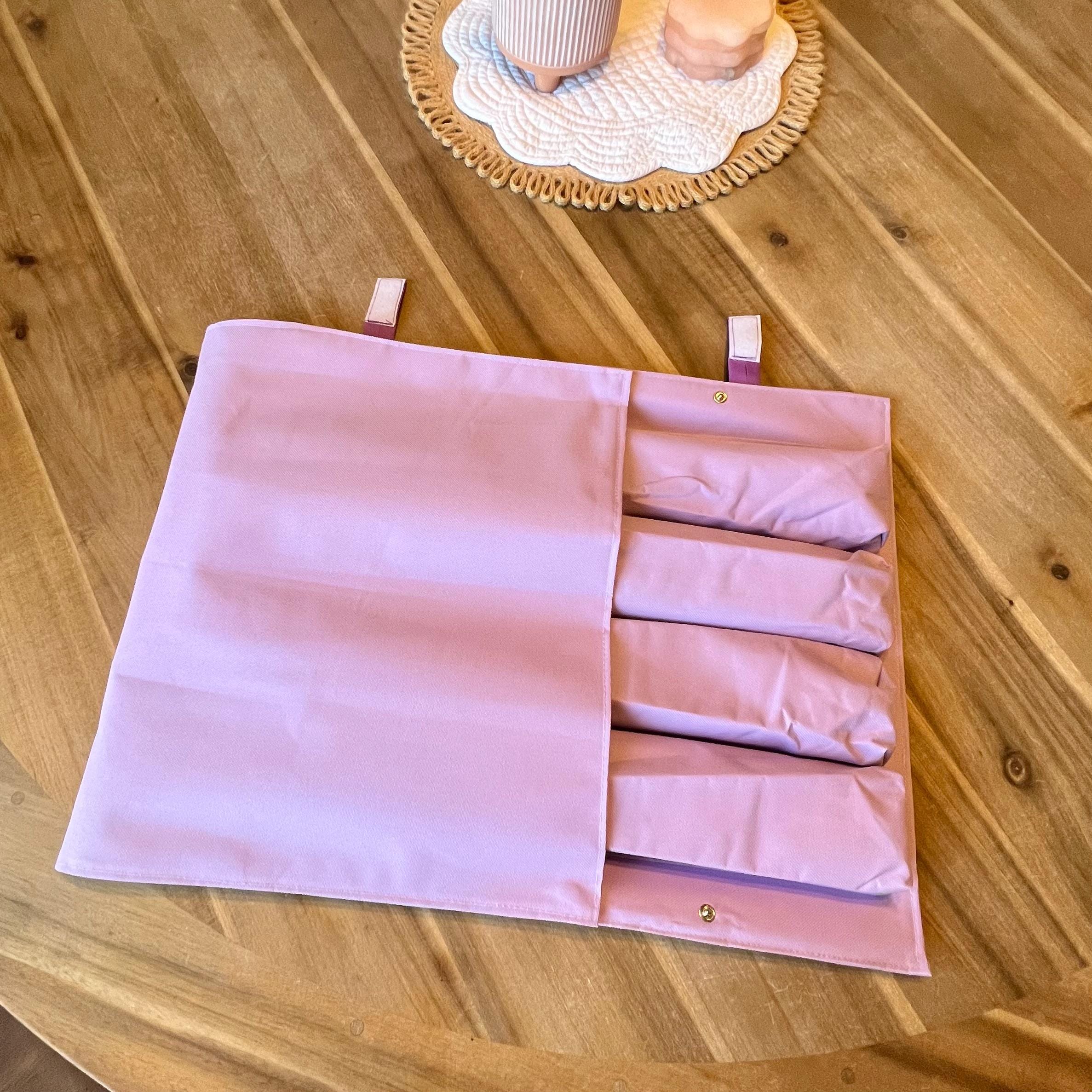 Mahjong Rack Roll Bag - Storage for up to 20 inch racks - Purple