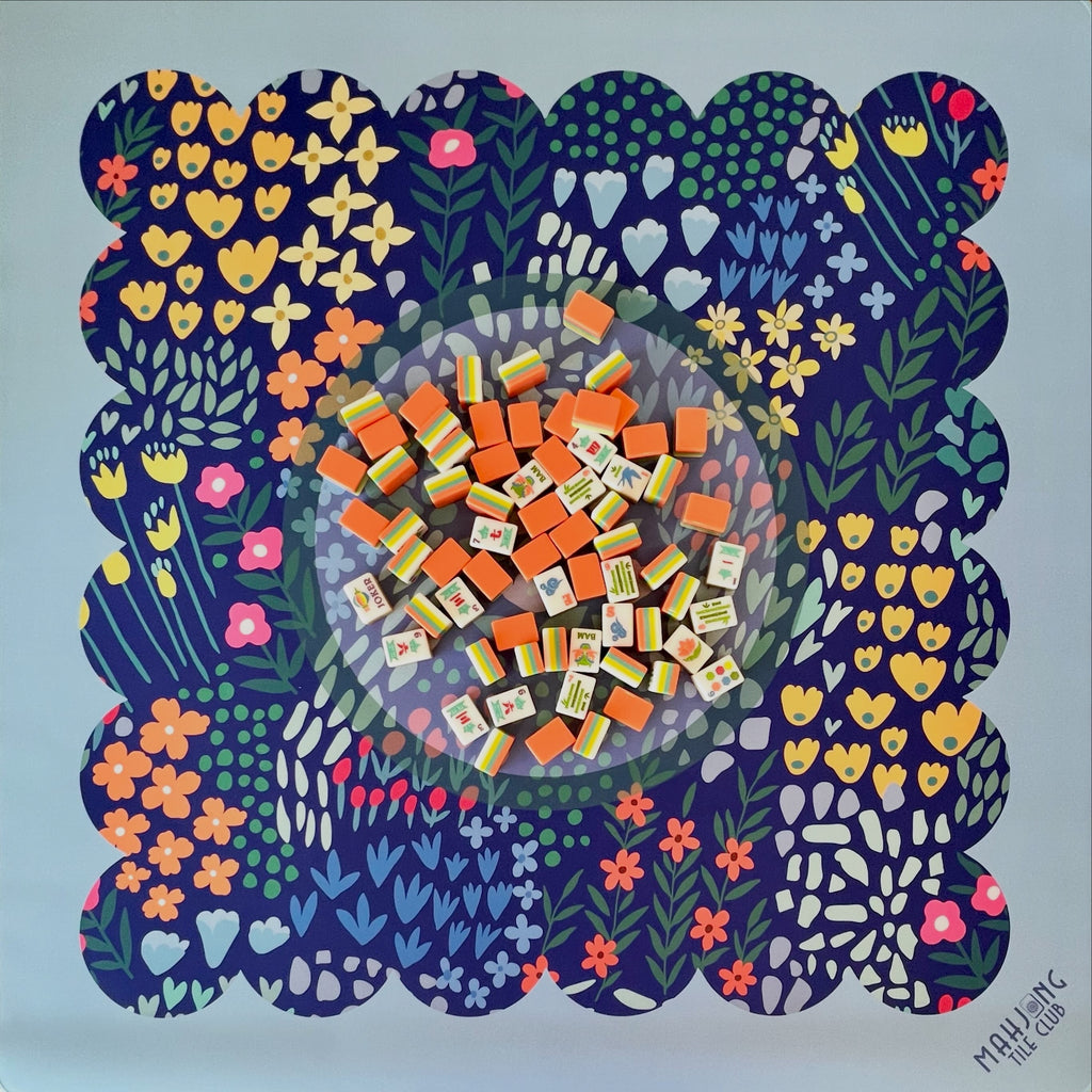 Wild Flower Mahjong Mat