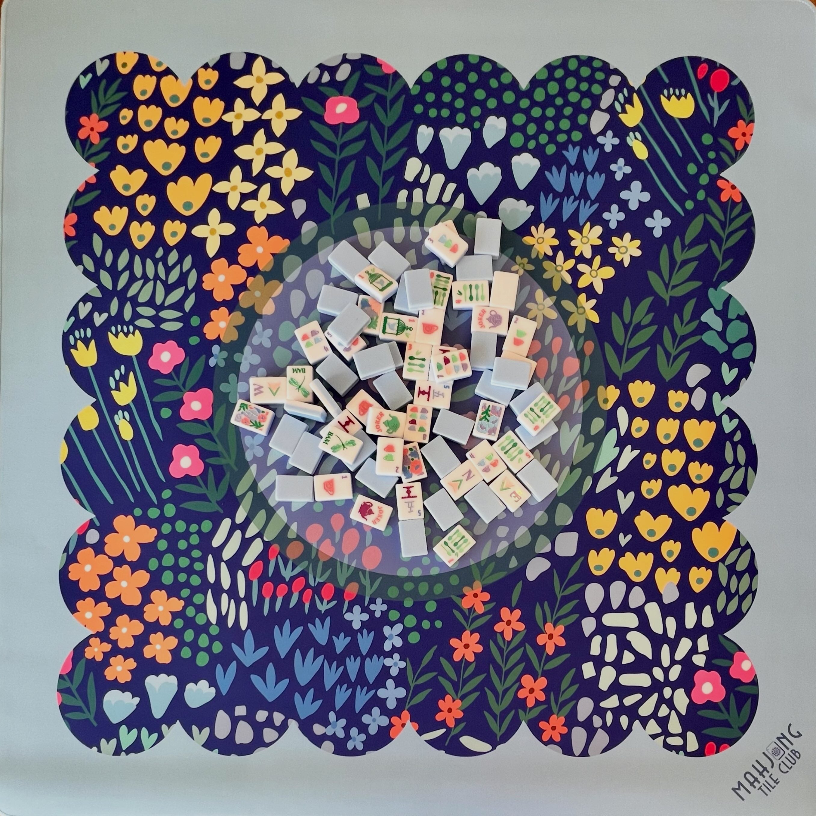 Wild Flower Mahjong Mat