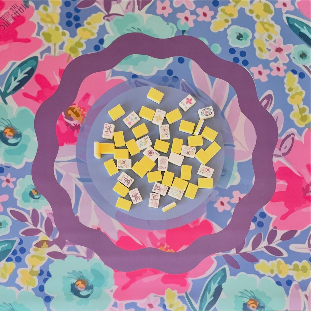 Happy Abstract Mahjong Mat