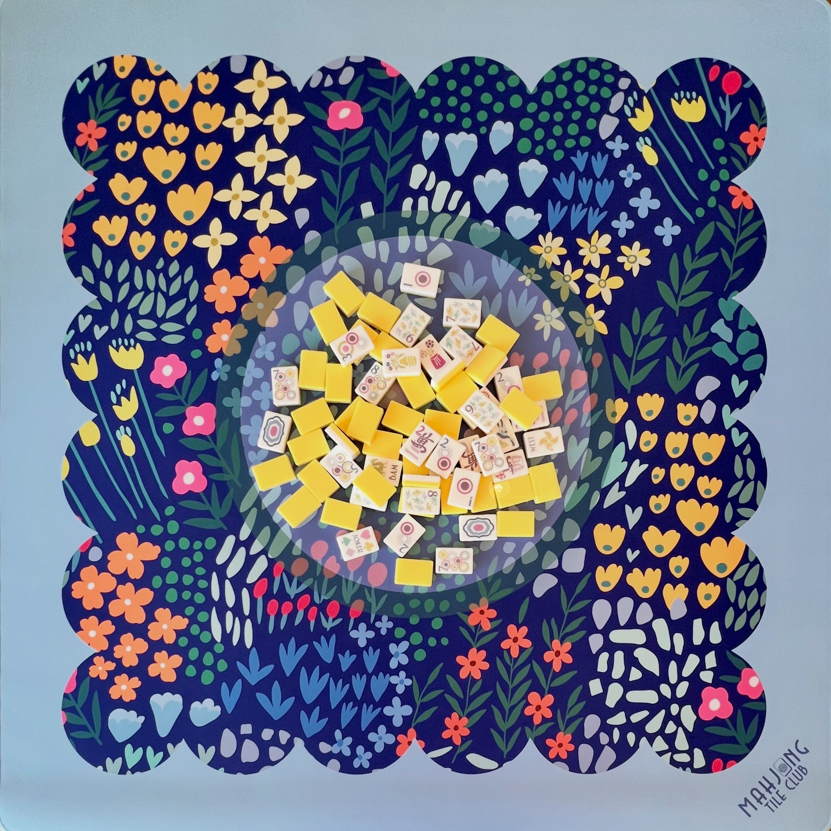 Wild Flower Mahjong Mat