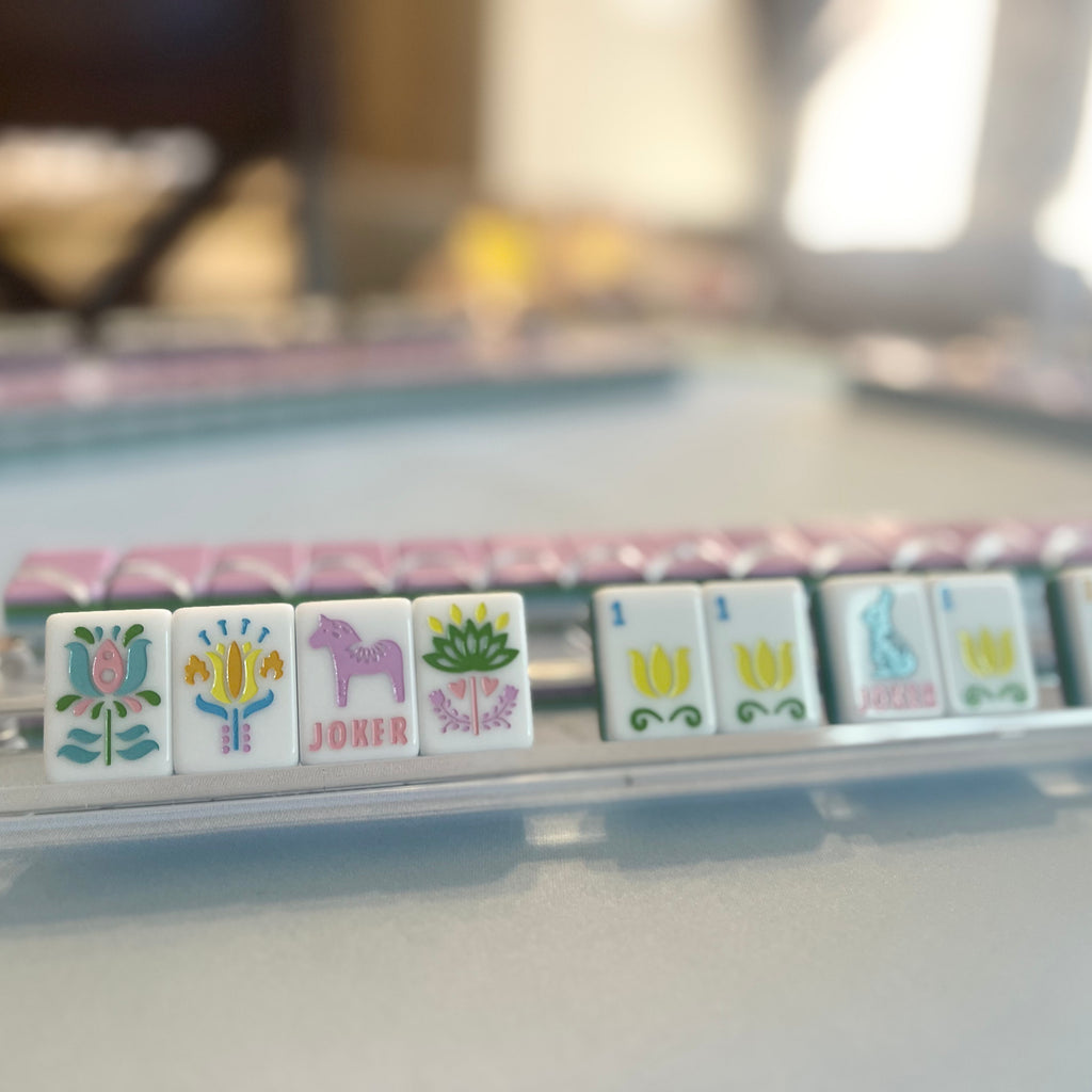 Nordic Spring Mahjong Tile Set - RESTOCK in June w/ NEW DRAGON colors