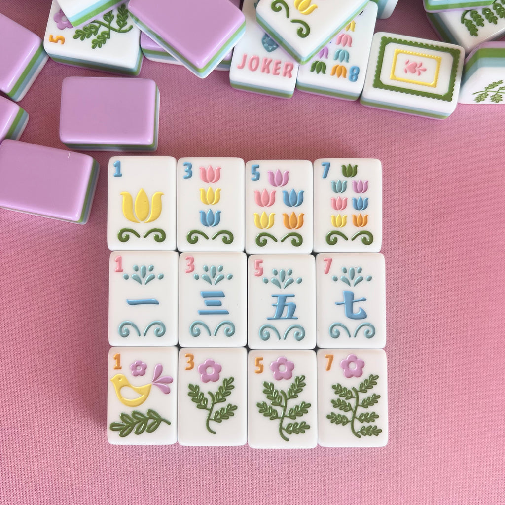 Nordic Spring Mahjong Tile Set