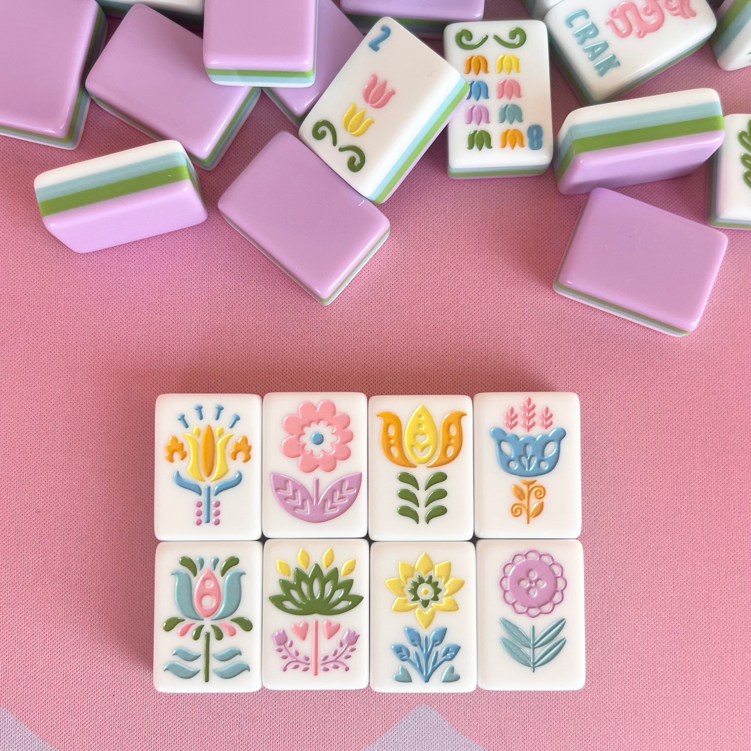 Nordic Spring Mahjong Tile Set