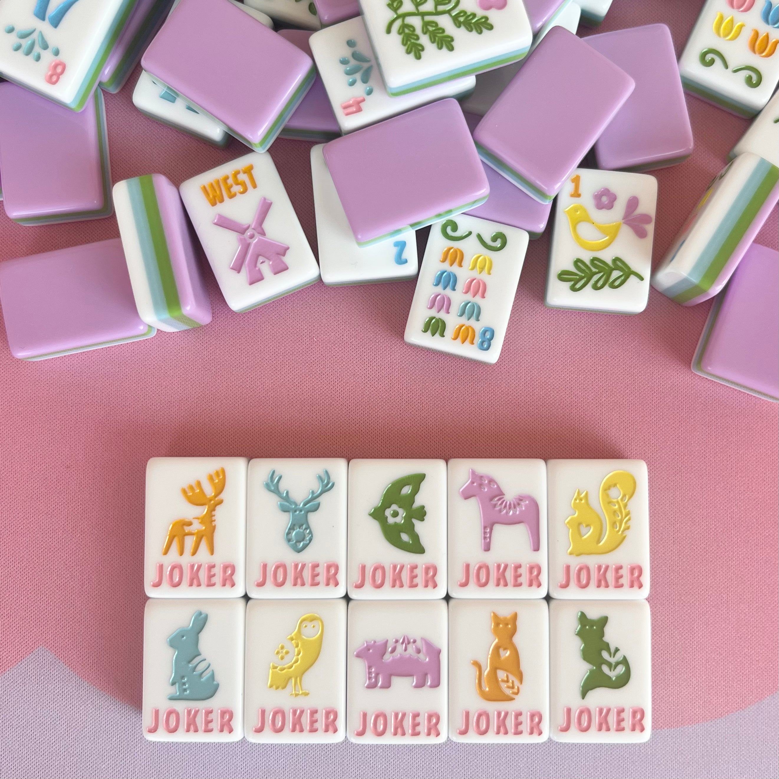Nordic Spring Mahjong Tile Set