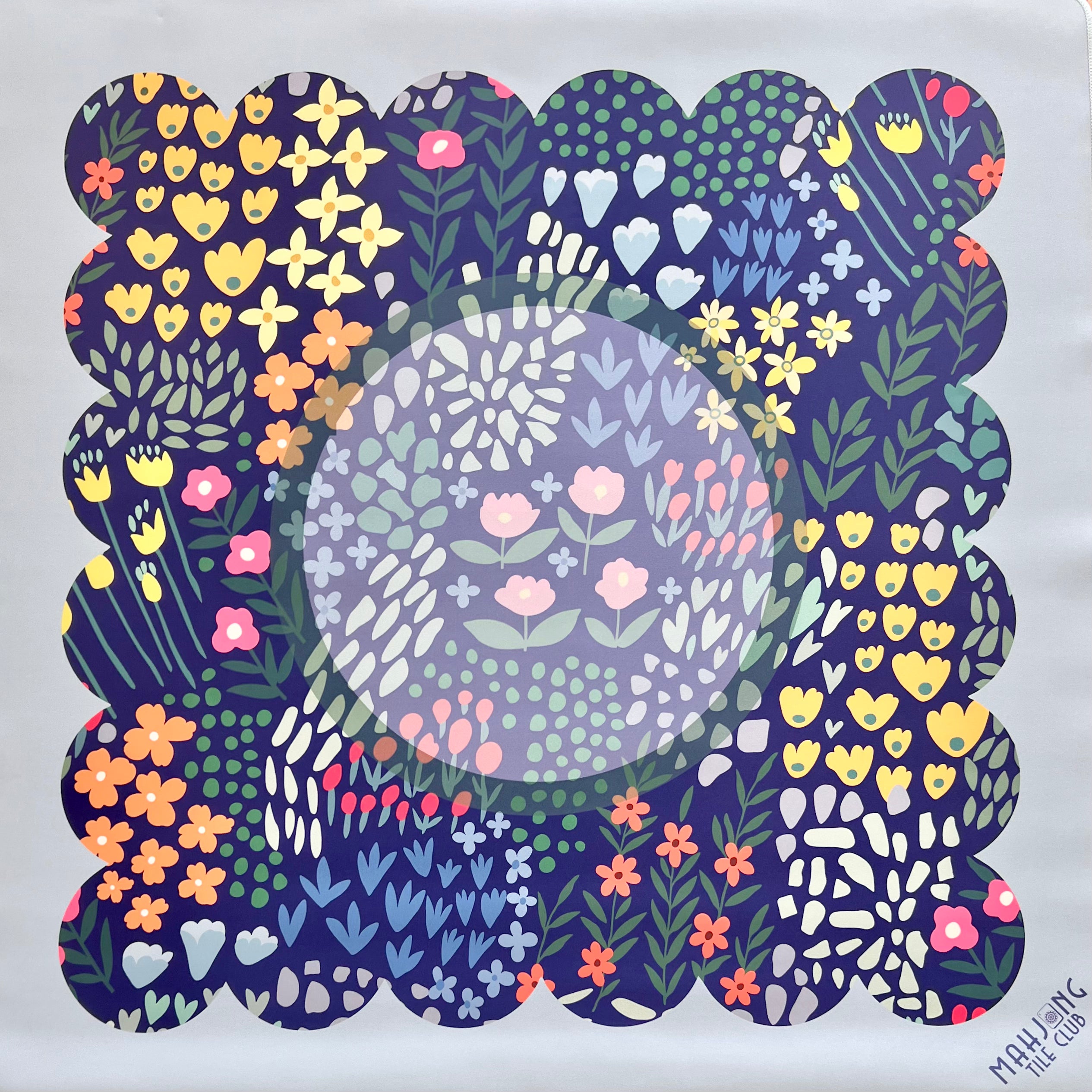 Wild Flower Mahjong Mat