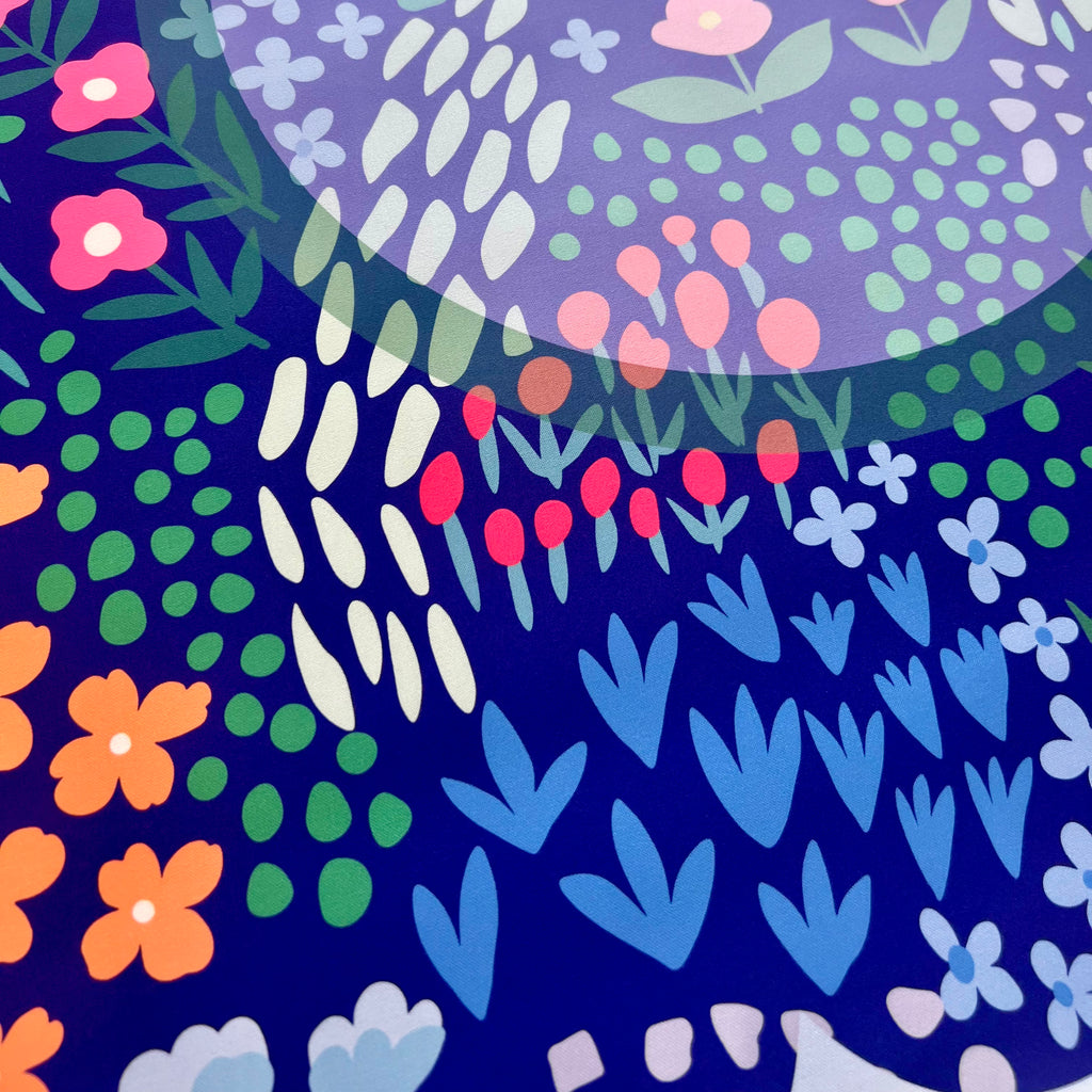 Wild Flower Mahjong Mat