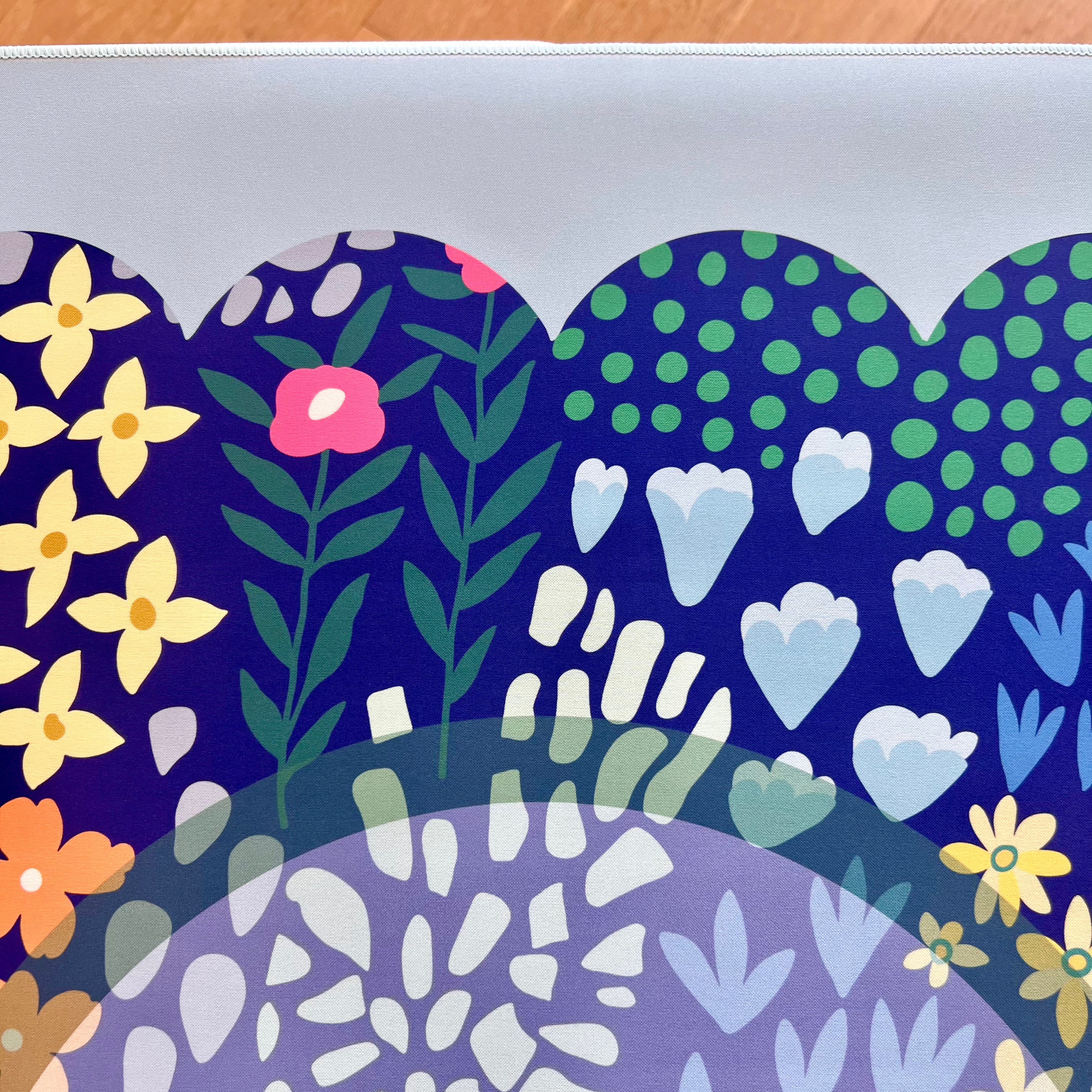 Wild Flower Mahjong Mat