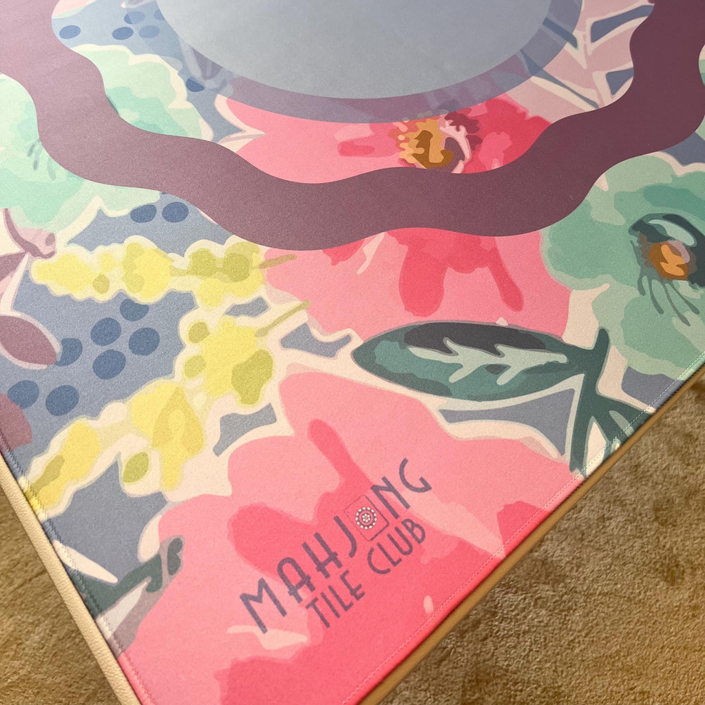 Happy Abstract Mahjong Mat - restock in Aug